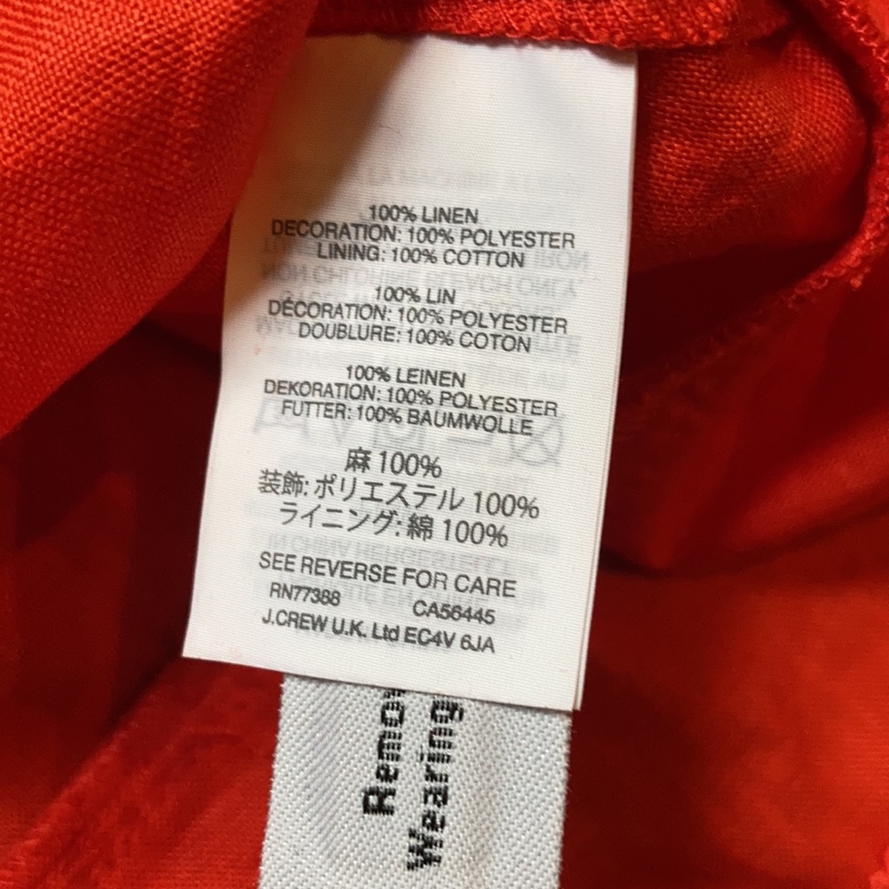 J. Crew Red Ruffle Tank Top - Picture 7 of 8